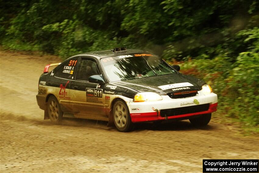 Jake Burke / Eric Schlee Honda Civic on SS9, Height O' Land I.