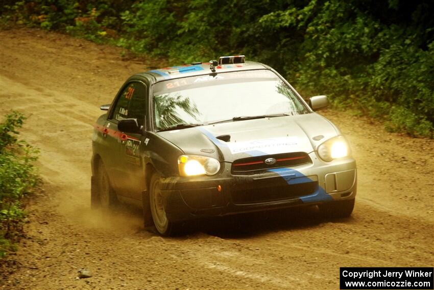 Andrew Dustman / K.J. Miller Subaru WRX on SS9, Height O' Land I.