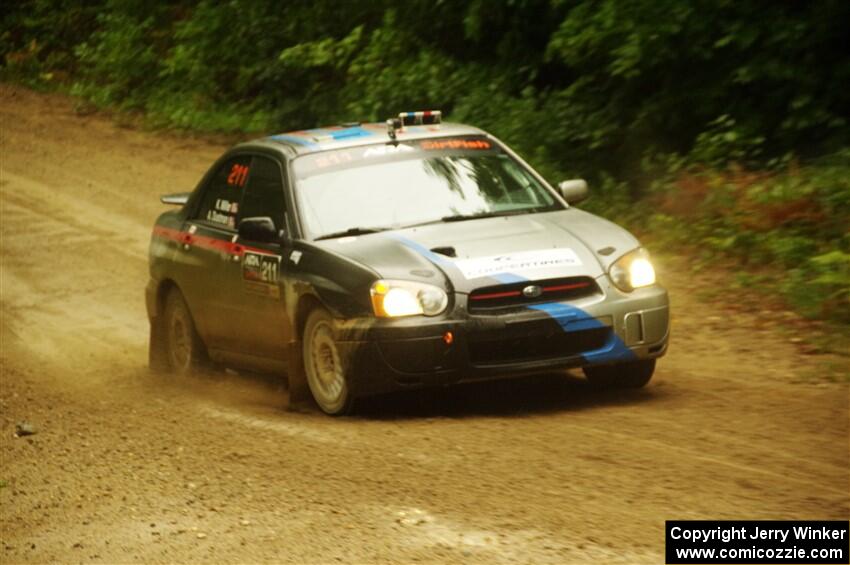 Andrew Dustman / K.J. Miller Subaru WRX on SS9, Height O' Land I.