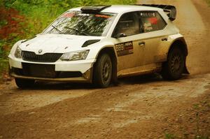 Ryan Booth / Andy Hayes Škoda Fabia on SS11, Anchor-Mattson.