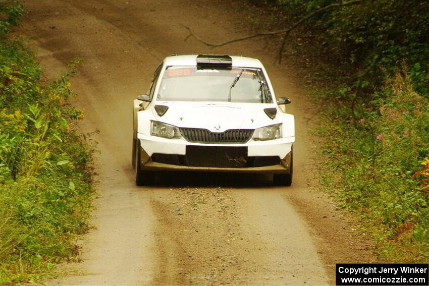 Ryan Booth / Andy Hayes Škoda Fabia on SS11, Anchor-Mattson.