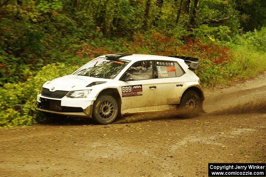 Ryan Booth / Andy Hayes Škoda Fabia on SS11, Anchor-Mattson.