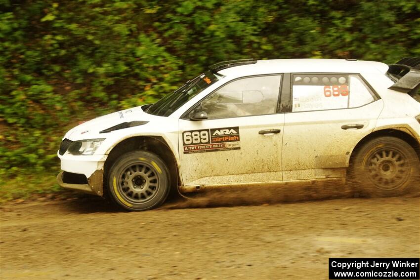 Ryan Booth / Andy Hayes Škoda Fabia on SS11, Anchor-Mattson.