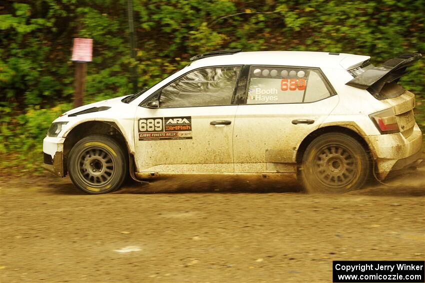 Ryan Booth / Andy Hayes Škoda Fabia on SS11, Anchor-Mattson.