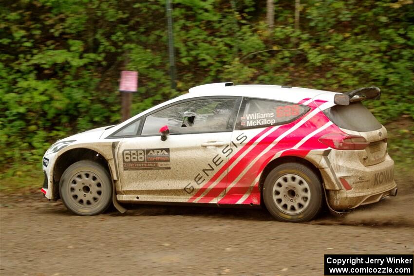 Tom Williams / Hannah McKillop Ford Fiesta R5 on SS11, Anchor-Mattson.