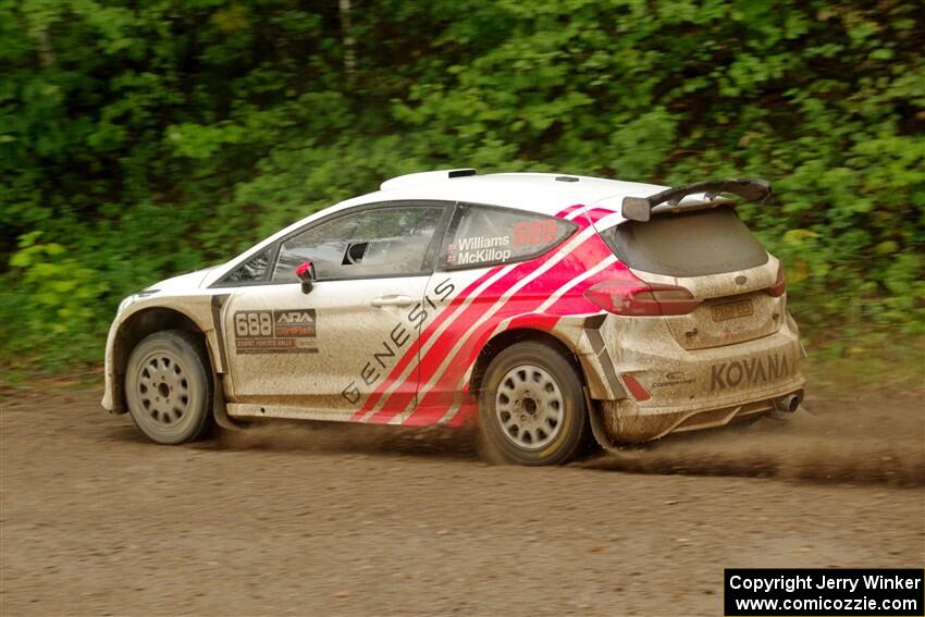 Tom Williams / Hannah McKillop Ford Fiesta R5 on SS11, Anchor-Mattson.