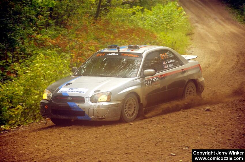 Andrew Dustman / K.J. Miller Subaru WRX on SS11, Anchor-Mattson.