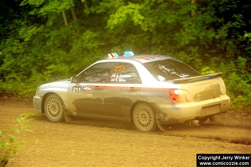 Andrew Dustman / K.J. Miller Subaru WRX on SS11, Anchor-Mattson.