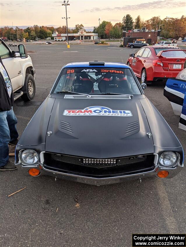 Tim O'Neil / Constantine Mantopoulos AMC AMX prior to the start of the event.