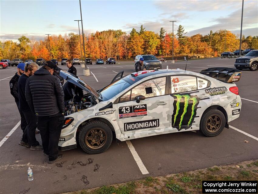 Ken Block / Alex Gelsomino Subaru WRX STi at parc expose early on.