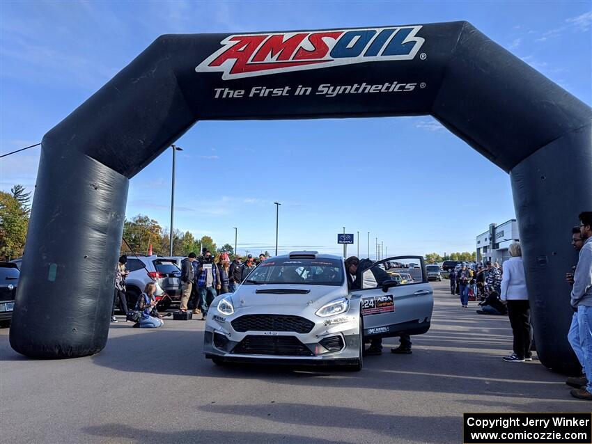 Kyle Tilley / Tim Whitteridge Ford Fiesta R5 at the ceremonial start.