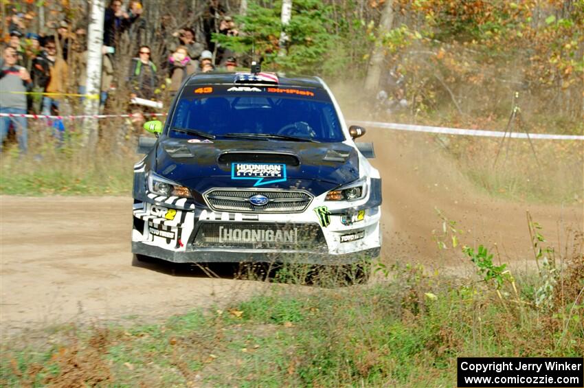 Ken Block / Alex Gelsomino Subaru WRX STi on SS1, Far Point I.