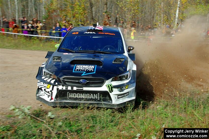 Ken Block / Alex Gelsomino Subaru WRX STi on SS1, Far Point I.