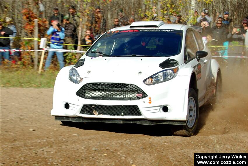 Joseph Burke / Nick Dobbs Ford Fiesta R5 on SS1, Far Point I.