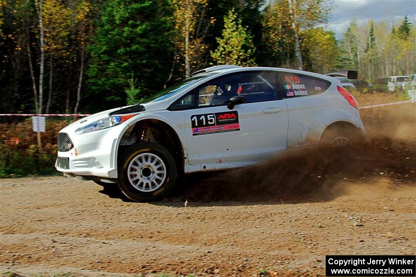 Joseph Burke / Nick Dobbs Ford Fiesta R5 on SS1, Far Point I.