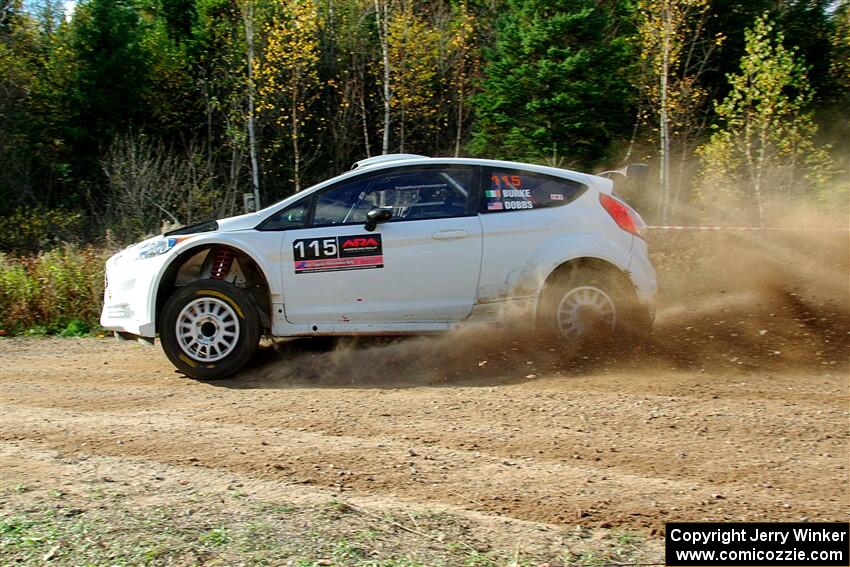 Joseph Burke / Nick Dobbs Ford Fiesta R5 on SS1, Far Point I.