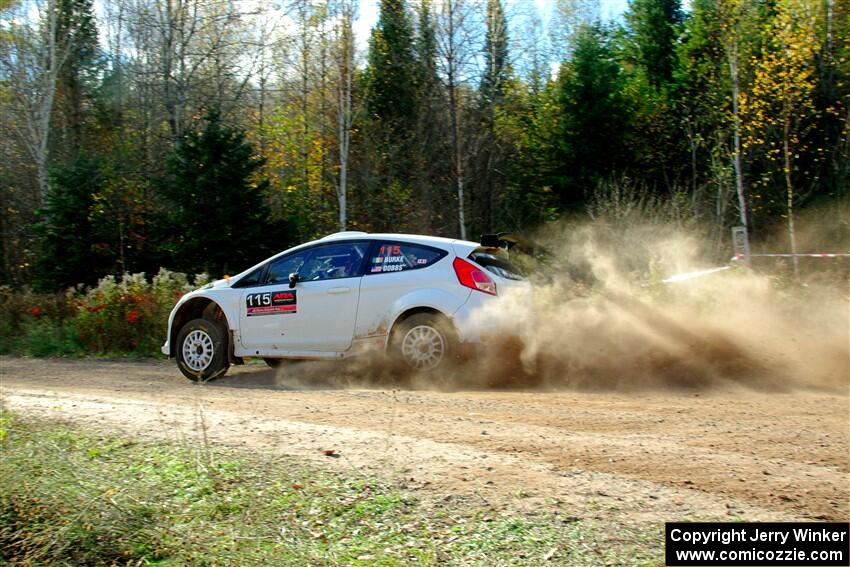 Joseph Burke / Nick Dobbs Ford Fiesta R5 on SS1, Far Point I.