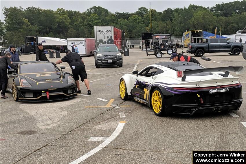 Austin Riley's and Hanna Zellers' Saleen S1s