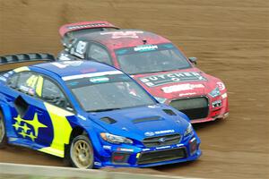 Scott Speed's Subaru WRX STi and Cabot Bigham's Audi S1