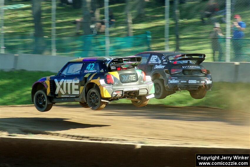 Oliver Bennett's MINI Cooper and Cabot Bigham's Audi S1