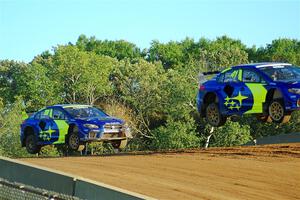 Scott Speed's and Andreas Bakkerud's Subaru WRX STis