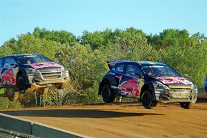 Kevin Hansen's Peugeot 208 and Timmy Hansen's Peugeot 208