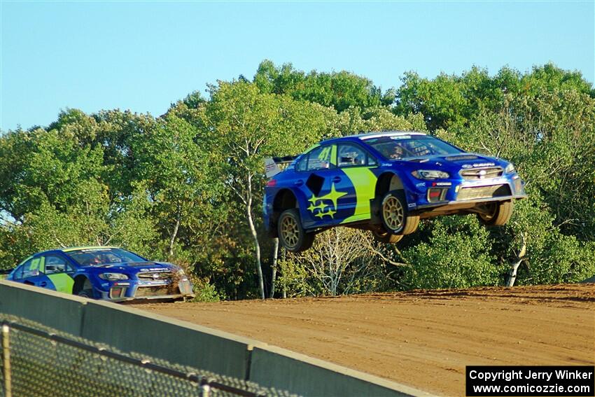 Scott Speed's and Andreas Bakkerud's Subaru WRX STis