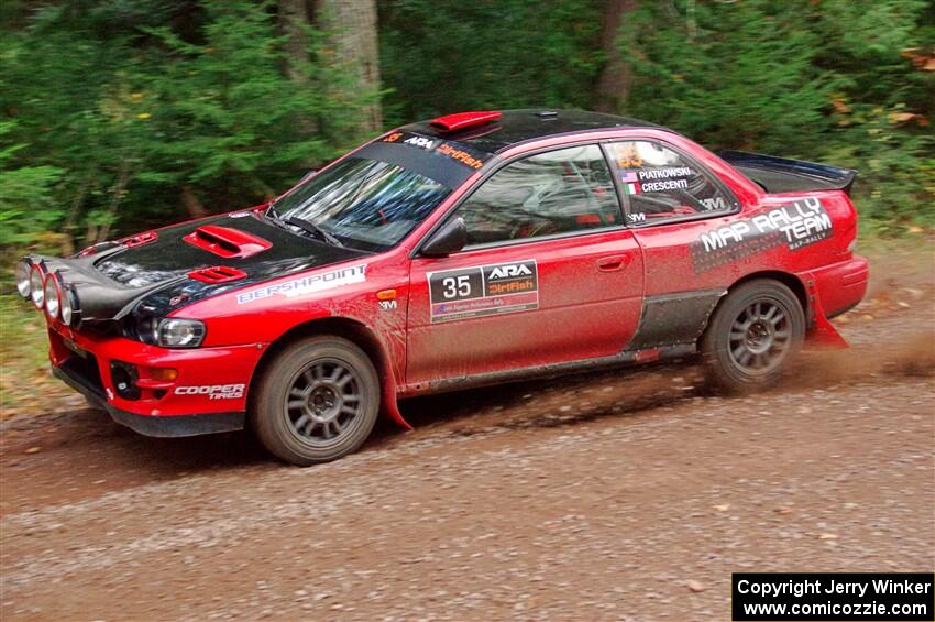 Mark Piatkowski / Aaron Crescenti Subaru Impreza 2.5RS on SS3, Bob Lake S-N I.