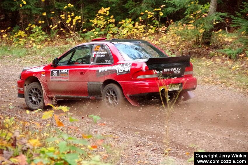 Mark Piatkowski / Aaron Crescenti Subaru Impreza 2.5RS on SS3, Bob Lake S-N I.