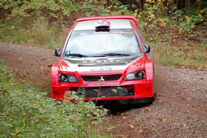 George Plsek / Krista Skucas Mitsubishi Lancer WRC on SS3, Bob Lake S-N I.