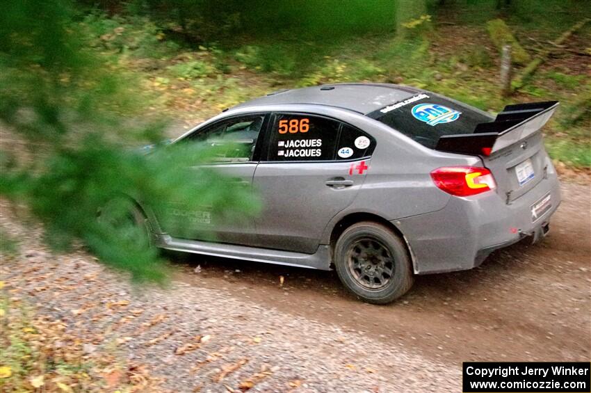 Zach Jacques / Ron Jacques Subaru WRX STi on SS3, Bob Lake S-N I.