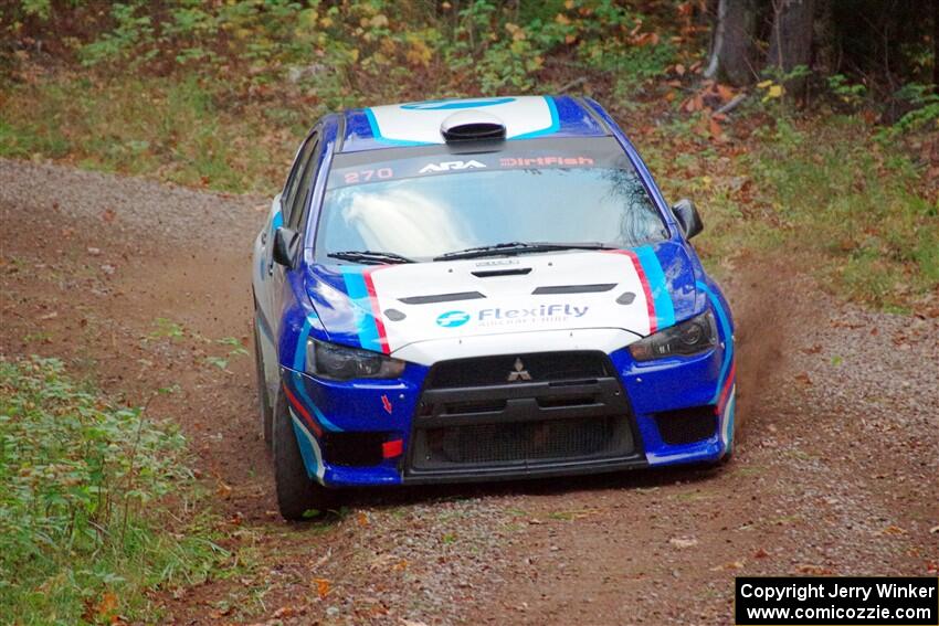 Will Graham / Claudia Barbera-Pullen Mitsubishi Lancer Evo X on SS3, Bob Lake S-N I.