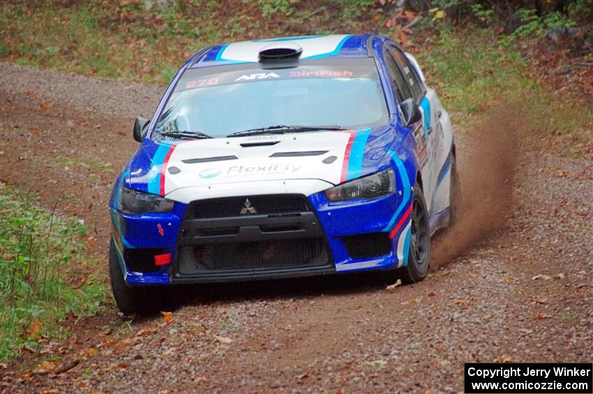 Will Graham / Claudia Barbera-Pullen Mitsubishi Lancer Evo X on SS3, Bob Lake S-N I.