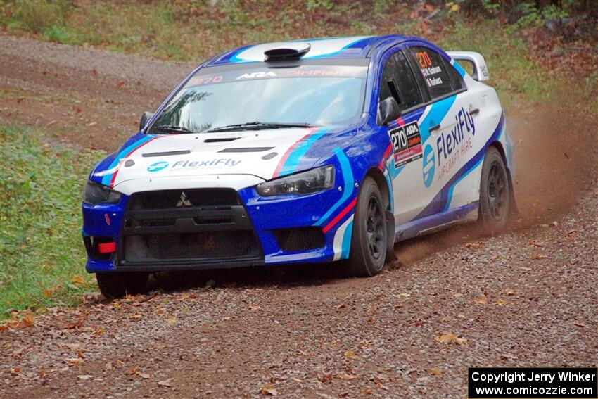 Will Graham / Claudia Barbera-Pullen Mitsubishi Lancer Evo X on SS3, Bob Lake S-N I.