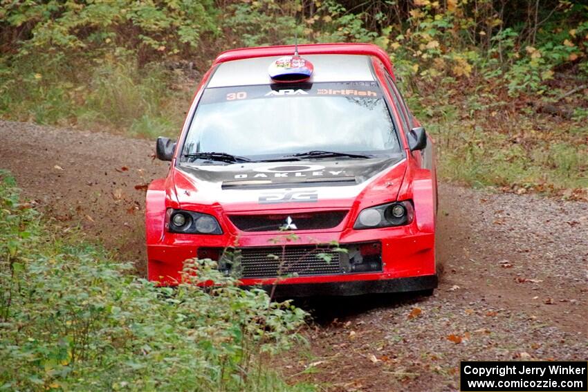 George Plsek / Krista Skucas Mitsubishi Lancer WRC on SS3, Bob Lake S-N I.