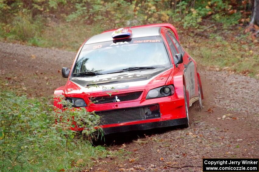 George Plsek / Krista Skucas Mitsubishi Lancer WRC on SS3, Bob Lake S-N I.