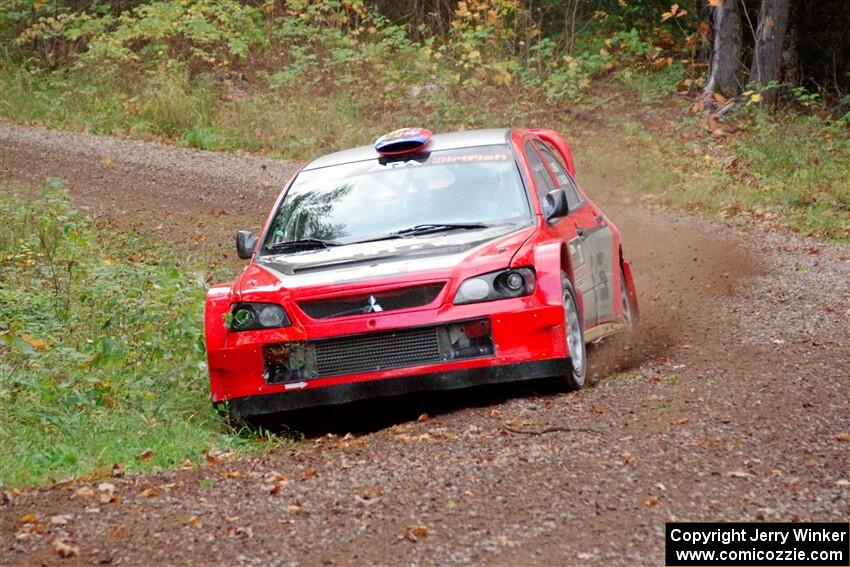 George Plsek / Krista Skucas Mitsubishi Lancer WRC on SS3, Bob Lake S-N I.