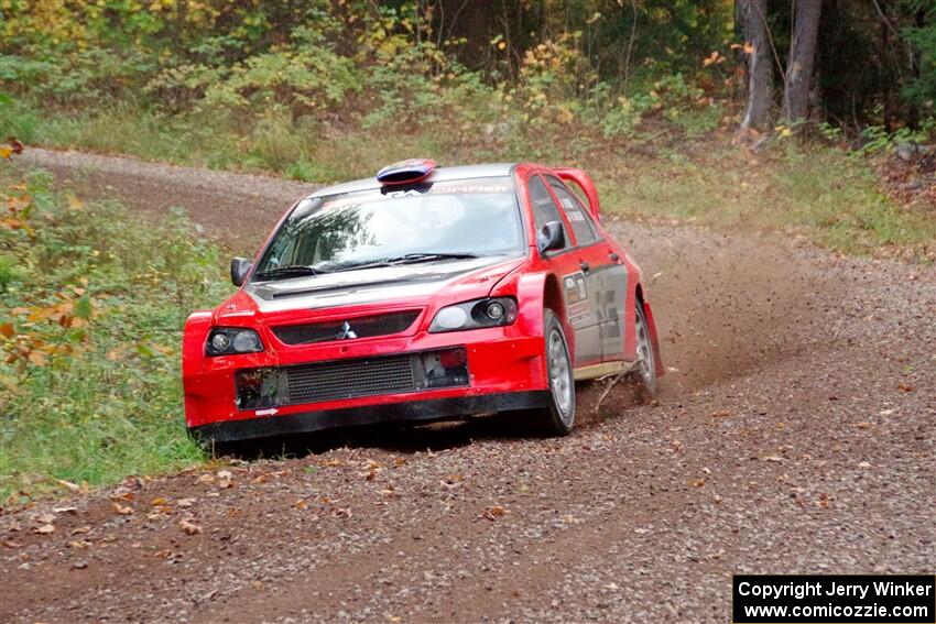 George Plsek / Krista Skucas Mitsubishi Lancer WRC on SS3, Bob Lake S-N I.