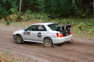 Dylan Murcott / Boyd Smith Subaru WRX STi on SS3, Bob Lake S-N I.