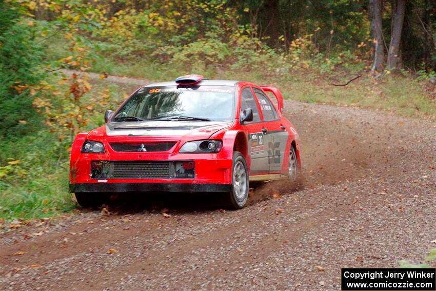 George Plsek / Krista Skucas Mitsubishi Lancer WRC on SS3, Bob Lake S-N I.