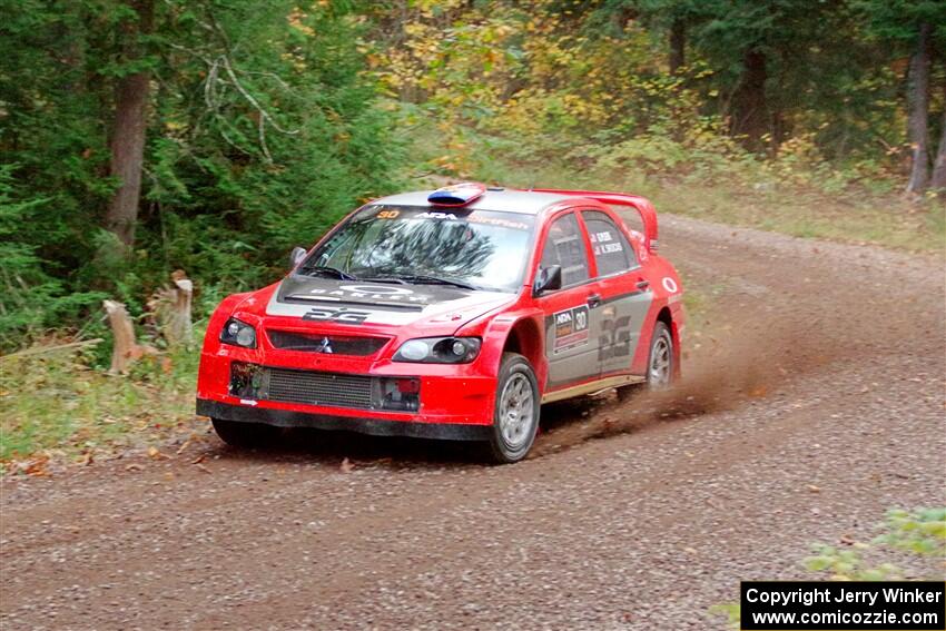 George Plsek / Krista Skucas Mitsubishi Lancer WRC on SS3, Bob Lake S-N I.