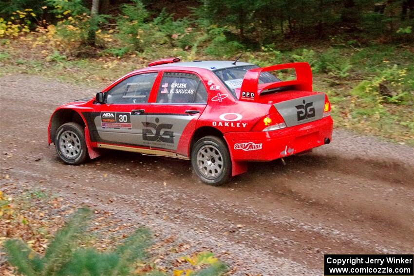 George Plsek / Krista Skucas Mitsubishi Lancer WRC on SS3, Bob Lake S-N I.