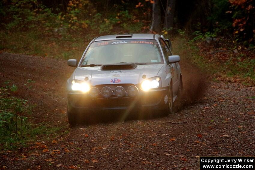 Dylan Murcott / Boyd Smith Subaru WRX STi on SS3, Bob Lake S-N I.