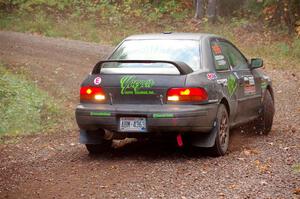 Jordan Locher / Tom Addison Subaru Impreza 2.5RS loops it on SS3, Bob Lake S-N I.