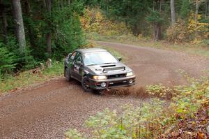 Jordan Locher / Tom Addison Subaru Impreza 2.5RS loops it on SS3, Bob Lake S-N I.