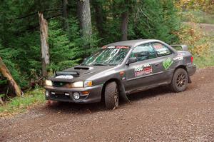 Jordan Locher / Tom Addison Subaru Impreza 2.5RS loops it on SS3, Bob Lake S-N I.