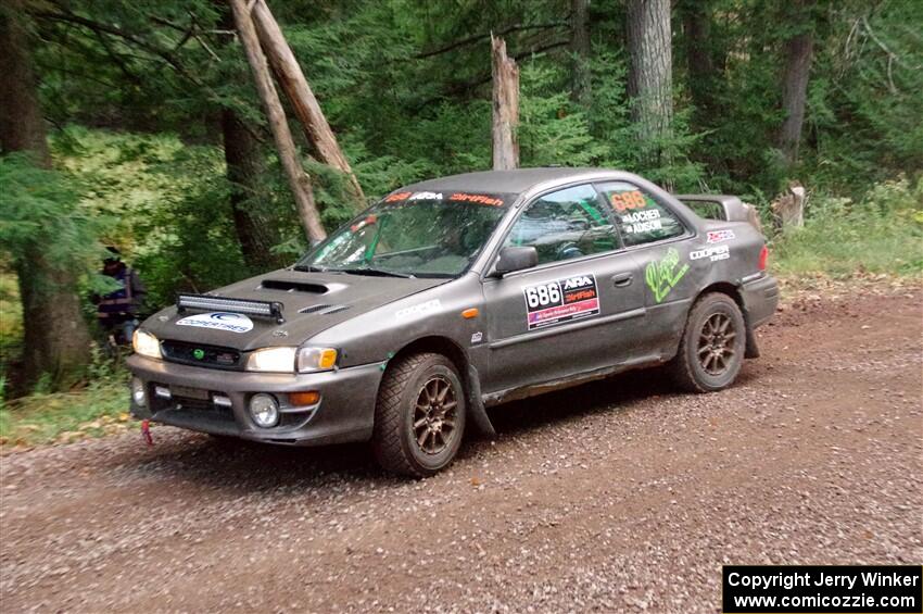 Jordan Locher / Tom Addison Subaru Impreza 2.5RS on SS3, Bob Lake S-N I.