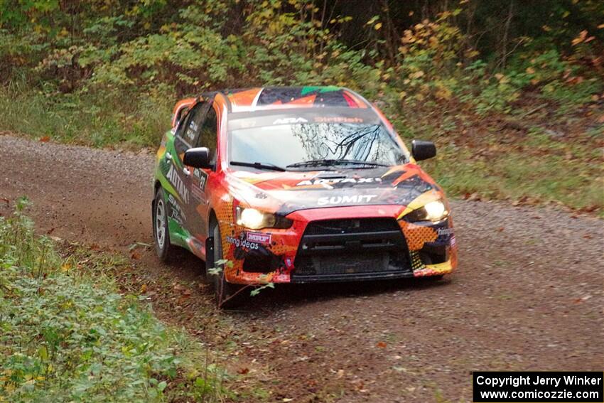 Sumit Panjabi / Alix Hakala Mitsubishi Lancer Evo X on SS3, Bob Lake S-N I.