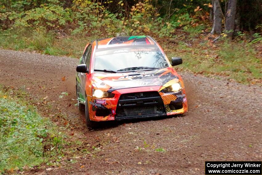 Sumit Panjabi / Alix Hakala Mitsubishi Lancer Evo X on SS3, Bob Lake S-N I.