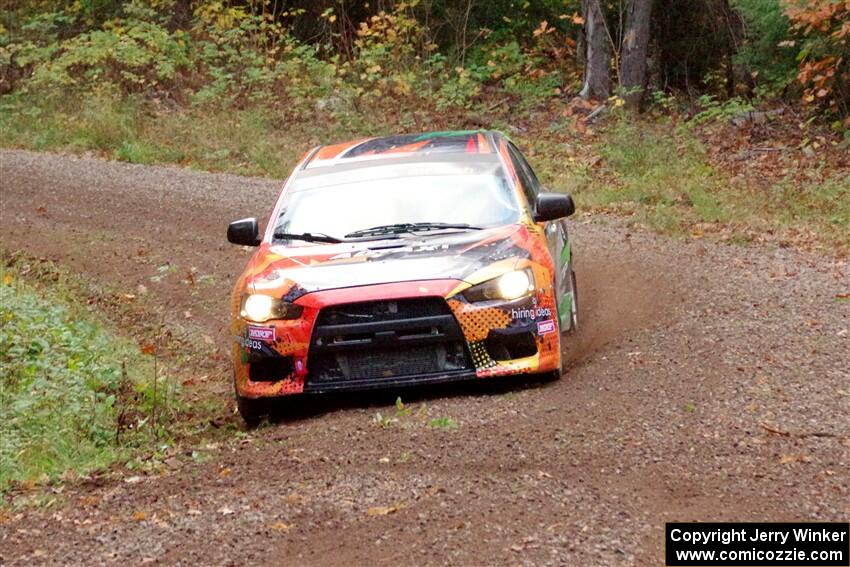 Sumit Panjabi / Alix Hakala Mitsubishi Lancer Evo X on SS3, Bob Lake S-N I.